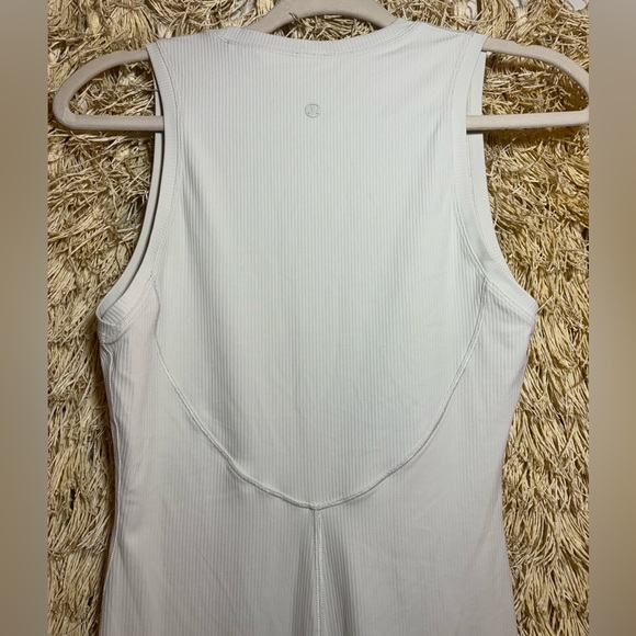 Lululemon•All Aligned Ribbed Midi Dress• Nulu Contour Rib• Bone NEW•NWOT•Size 6 - Picture 8 of 15